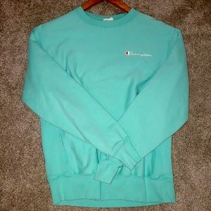 Champion Mens XL Teal Crewneck